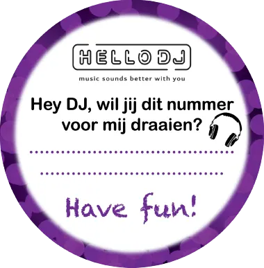 HelloDJ bierviltje achterkant